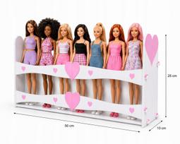 Lėlių laikiklis ir lentynėlė Barbie, Monster High lėlėms