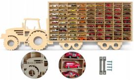 Automobilių lentyna 1:64, 72 vietos, TRACTOR, individualizuota