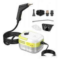 Garų valytuvas 2500W, 3 bar, 1200 ml, rankinis, su 9 priedais, namams ir automobiliui