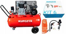Oro kompresorius Kupczyk 100L KK 400/100 komplektas