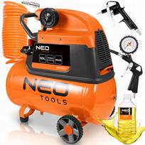 Oro kompresorius NEO Professional 24 l su alyva, 3 dalių rinkinys
