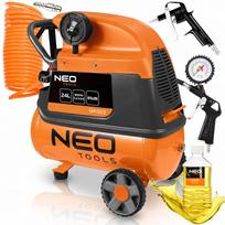 Oro kompresorius NEO Professional, 50 l, su alyvos rinkiniu 3 viename