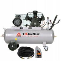 Oro kompresorius STRONG, 100 l, 650 l/min, 3 stūmokliai, 230 V, su alyva