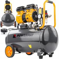Bealyšis oro kompresorius 50 l, 8 bar, 290 l/min, 230V, tylus, 59 dB, su separatoriumi