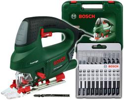 Elektrinis siaurapjūklis BOSCH PST 900 PEL, 620 W, su dėklu ir 10 pjūklelių