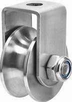 Grąžinimo skriemulys virvėms, 48 mm, 200 kg, nerūdijantis plienas, 10 mm