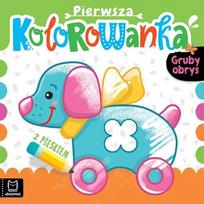 Pirmoji spalvinimo knyga su šunimi Storas kontūras - Anna Podgórska
