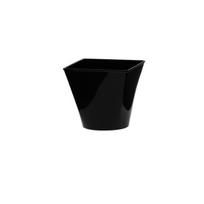 Plastikiniai indeliai desertams Merlon, 120 ml, juodi, 25 vnt.