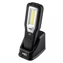 Apžiūros lempa 550 lm COB LED su įkrovimo stotele ir magnetiniu pagrindu