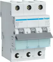 Hager MCS340 40A 3 polių C charakteristikos automatinis jungiklis, 6kA, 3 moduliai