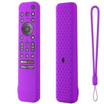 BOLU nuotolinio valdymo dėklas, suderinamas su Sony Smart Tv 2022 QD-OLED RMFTX800 900 silikoniniu apsauginiu dangteliu violetinė
