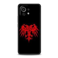 Telefono dėklas Xiaomi Mi 15 14 14T 13T 12T Pro 12 13 11 Lite 5G 11T X6 X5 Pro minkštas TPU dangtelis Albanija Albanų vėliava Xiaomi 12T black