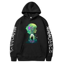 Maomao The Apothecary Diaries Hoodie Manga Graphic Printed Sweatshirts Women Clothes Long Sleeve Hooded Streetwear S black