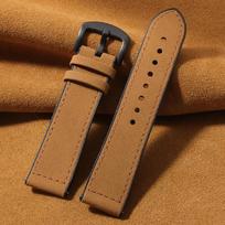 20mm 22mm Leather Strap for Samsung Galaxy Watch 6/5/4 40mm 44mm Gear Band Vintage Bracelet for Xiaomi Redmi Watch 3 Lite/Active 22mm kava