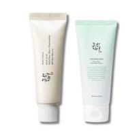 Beauty of Joseon Green Plum Refreshing Cleanser & Relief Rice+B5 Sun Cream SPF50+ Daily Skincare Set white