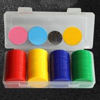 100Pcslot 32Mm Plastic Poker Chips Casino Bingo Markers For Fun Family Club Carnival Bingo Game Currency dangaus mėlyna spalva