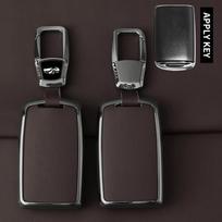 Metalinė Odinė Automobilio Raktų Dėklas Apsauginis Dangtelis Korpusas Mazda 3 Alexa CX30 CX-30 CX-5 CX5 CX3 CX-3 CX8 CX-8 CX9 CX-9 Priedai hrlpv04 raudona