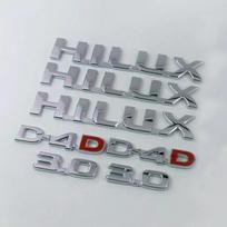 HILUX raidės logotipas 3D automobilio lipdukai Toyota Hilux kėbulo modifikavimo priedams Bagažinės uodegos galinės apdailos etiketės Lipdukai FH1 gray