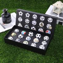 Mini futbolo kamuolio modelis Pasaulio taurės suvenyrų dovanų rinkinys Imitacinis žaislas Gerbėjo dovana Įvairi futbolo dekoracija mažiau