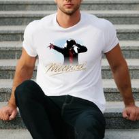 Michael Jackson T Shirt Moonwalk King Pop Dance Graphic Unisex Tee XXL white