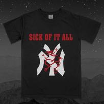 Sick of It All Logo T-Shirt, Hardcore Band Merch, 90s NYC Band Tee 130 black