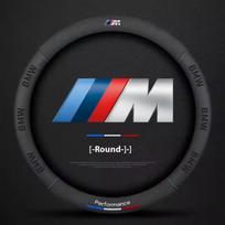 Car Anti-Slip Suede Steering Wheel Cover For BMW M Performance E39 E46 E60 E70 E90 F10 F15 F20 F25 F30 G20 G30 X1 X2 X3 X4 X5 X7 black