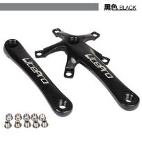 Litepro Folding Bike Crankset Single Chainring 45T 47T 53T 56T 58T Aluminum Crank Arm 170mm Black Red Black Crank Arm black
