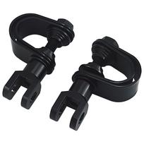 Motorcycle Custom Pegs 32MM Crash Bar O-Ring Clamps Mount Footrests Highway Footpegs for Harley Touring Dyna XL juoda