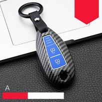 Anglies pluošto ABS automobilio nuotolinio rakto dėklas, skirtas Suzuki Vitara Swift Ignis Kizashi SX4 Baleno Ertiga Samurai S-Cross A Carbon Black black