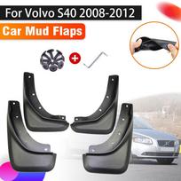 4X automobilio purvasaugiai, skirti Volvo S40 2008–2012 m. automatinė apsauga nuo purslų, priekiniai galiniai sparnai, stabdžiai, automobilio priedai, apsaugantys nuo purslų 4 vnt. black