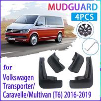 4 vnt automobilių purvasaugiai, skirti Volkswagen VW Transporter T5 2004–2015 m. purvasaugiai, apsaugai nuo purslų, sparnų automobilių priedai black