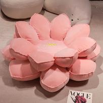 Didelė lotoso sėdynės pagalvė Pliušinis žaislas Laimės lotosas Lotoso lėlė Mergaitėms Namų sofa Miegamasis Tatamis Sėdynės pagalvė 110cm（4kg） rožinė