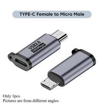 Micro USB To Type C Adapter Mini USB To USB C 480Mbps Fast Data Charging Connector USBC To Lightning Adapter for 1pcs