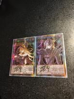 2pcs/set Yu-gi-oh!  Legendary Magician of Dark Self Control Collect Signature Trading Flash Card Anime Cartoon Christmas Gift gray