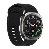 Sportinis silikoninis dirželis Samsung Galaxy Watch 7 ultra Dirželis 47mm Priedai Apyrankė correa Galaxy Watch ultra Dirželis 47mm Diržas Galaxy 7 Ultra 47mm white