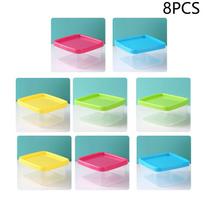 8/9 vnt. Mini spaudžiami buteliukai Pietų dėžutė Plastikinės prieskonių dėžutės Kečupas Salotų padažas Iškylų Nešiojami Saldainių, užkandžių, riešutų indai beige