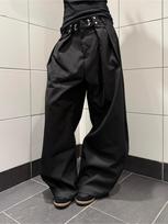 American Japanese Hong Kong style high street retro striped pleated scimitar pants men's and women's high-end casual pants tide XXL juoda