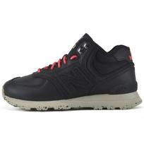 New Balance 574 Vintage Synthetic Leather Cushioning Abrasion Resistant Low top Casual Running Shoes Unisex Black (Unisex) Running Shoes MH574WTB 40.5 black