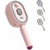 2026 New Electric Steam Hair Straightener Brush, Rechargeable with Built-in Detangling Comb & Air Cushion Massage, Anti-Static for Wet Hair