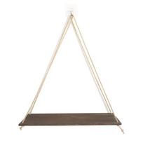 Hanging Shelf Wooden Shelves Bedroom Macrame Ornamental Wall Shelves Childrens Room Floating Swing Shelf Flower Rack Home Decor THS white