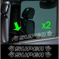 2 vnt. Super V8 Langų Sunkvežimių Lipdukai Lipdukas Bet kuriam Sunkvežimiui Automobiliui Transporto Priemonei 56cmWx7cmH 2Pcs mėtinė