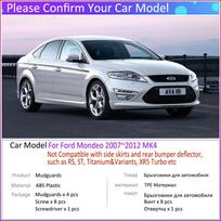 4 vnt Automobilių purvasaugiai Ford Mondeo MK4 2007~2012 2008 2009 2010 2011 Purvasargiai Purvasaugiai Sparnai Purvasaugiai Auto gray