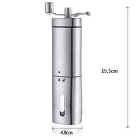 Stainless Steel Hand Coffee Grinder Manual Coffee Bean Grinding Machine Grain Mill Handmade Kitchen Tool Grinders Coffee Supplie sidabras