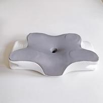 Butterfly Memory Foam Neck Pillow with Cervical Orthopedic Design and Massage Function 1PCS pilka
