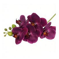 Realus lietimas Netikri orchidėjų žiedai Dirbtinio šilko Dirbtinė Phalaenopsis gėlė su 5 žiedų galvutėmis Namų interjero dekoravimui Biuro stalo puošmena Gėlių blue
