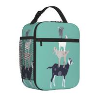 Bestselling Goat Stack Compact Style Commuter Lunch Bag Garden Party Picnic Lunch Bag One Size black