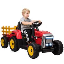Electric Kids' Car, Kids' Tractor, incl. Parent Remote Control, Max. Speed of 6 km/h, Red + Black 136.5 x 50 x 52.5 cm raudona