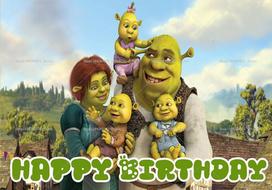 Green Monster & Shrek-S Theme Backdrop Kids Birthday Party Decor Baby Shower Supplies Photo Backdrop Party Wall Banner Decor 47.2x31.5inch/120*80cm yellow