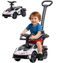 Lamborghini Essenza SCV12 Ride-On Car Push Toy for Toddlers, Black/White