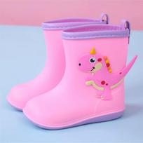 Animacinis dinozauras Kūdikio lietpaltis Lietaus batai Rinkinys Mielas Vaikų lietpaltis Berniukas Mergaitė Pončas Darželis Vaikai XL / Pink Dinosaur / Raincoat rožinė